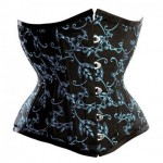 Black and blue underbust
