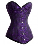 Purple brocade corset