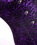 Purple brocade corset