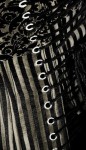 Silver jacquard underbust