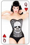 sequin skull corset