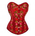 Red velvet couture corset
