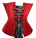 Red velvet couture corset