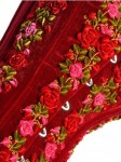 Red velvet couture corset