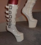 white pony boot