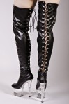 leather look boot